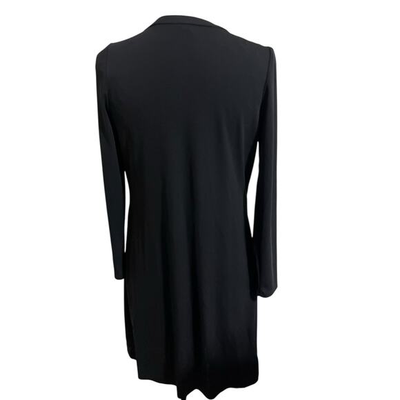 Ann Taylor Classy Black Tie-Waist Wrap Dress Sz 6 – Clean Lines, Boss Energy - Picture 4 of 7